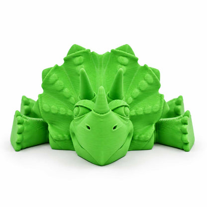 3D Printed Articulated Flexible Triceratops Dinosaur | Multiple Colors | Black Sheep Products LLC