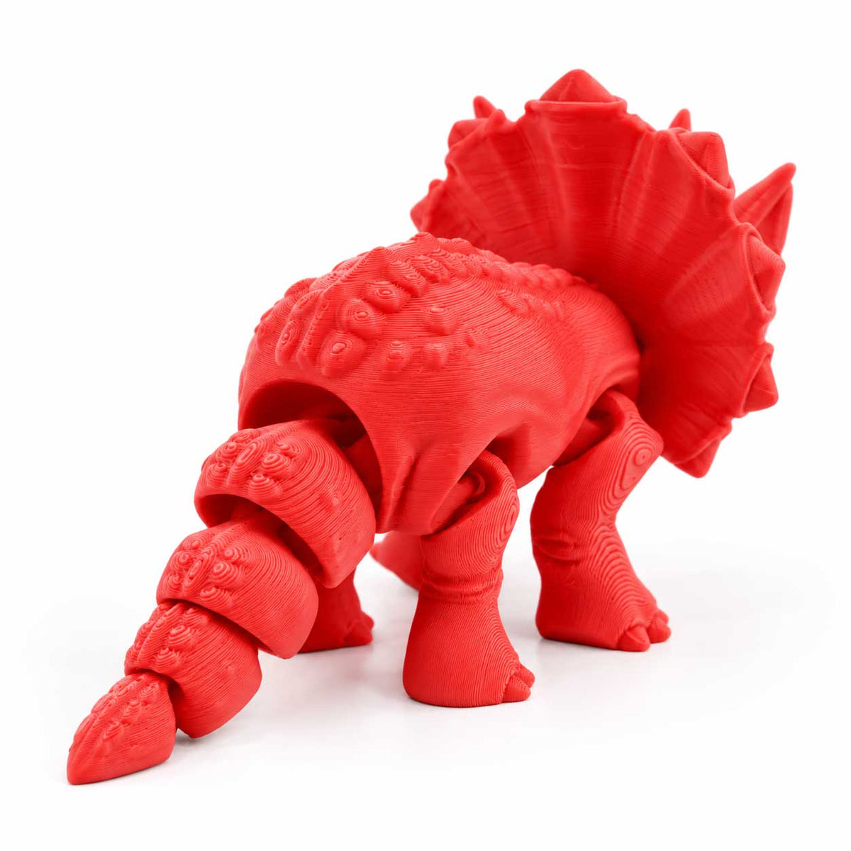 3D Printed Articulated Flexible Triceratops Dinosaur | Multiple Colors | Black Sheep Products LLC