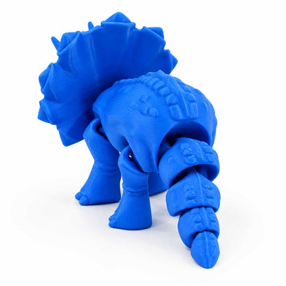 3D Printed Articulated Flexible Triceratops Dinosaur | Multiple Colors | Black Sheep Products LLC