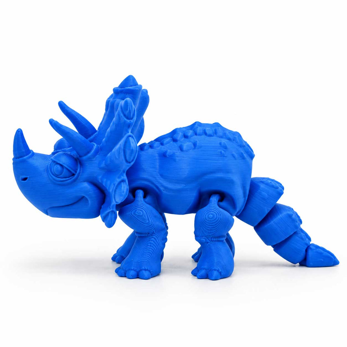 3D Printed Articulated Flexible Triceratops Dinosaur | Multiple Colors | Black Sheep Products LLC
