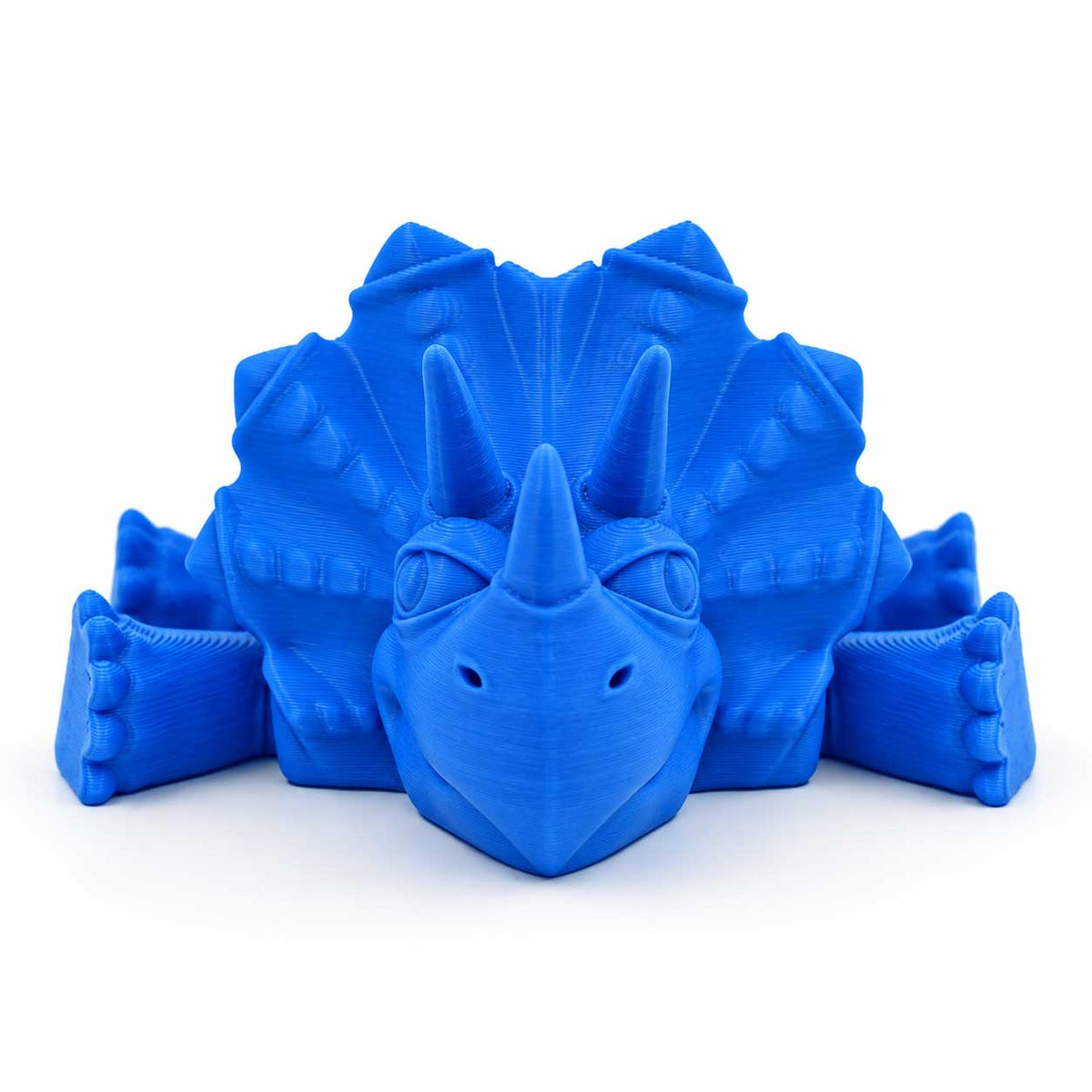 3D Printed Articulated Flexible Triceratops Dinosaur | Multiple Colors | Black Sheep Products LLC