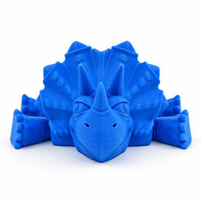 3D Printed Articulated Flexible Triceratops Dinosaur | Multiple Colors | Black Sheep Products LLC