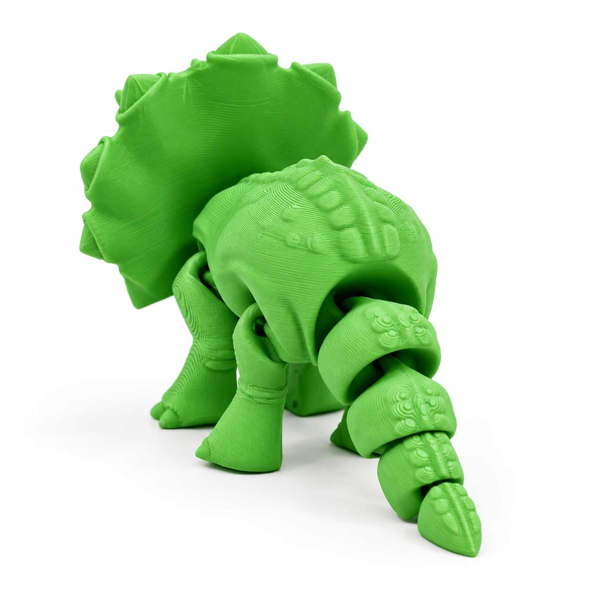 3D Printed Articulated Flexible Triceratops Dinosaur | Multiple Colors | Black Sheep Products LLC