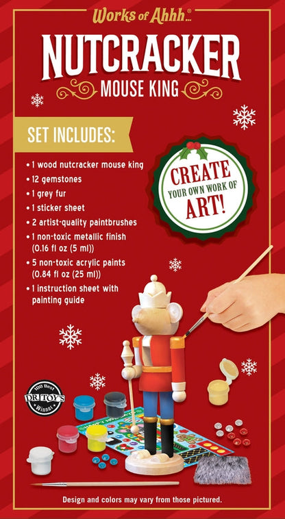 Nutcracker Mouse King Wood Craft And Paint Kit