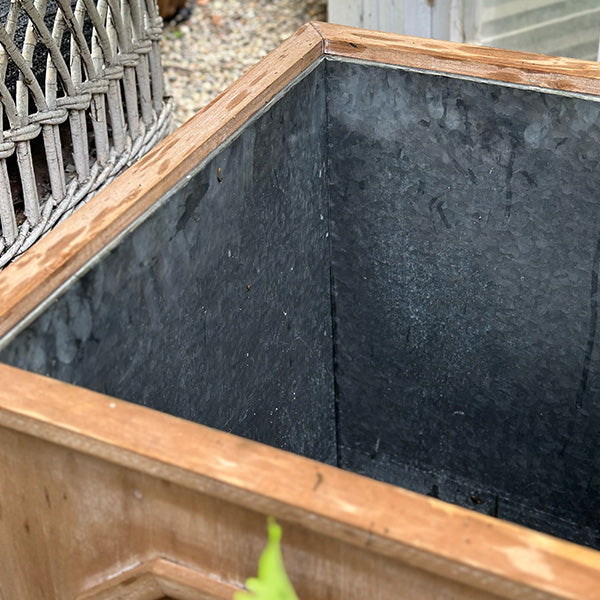 Oversized Wooden Planters Set of 2