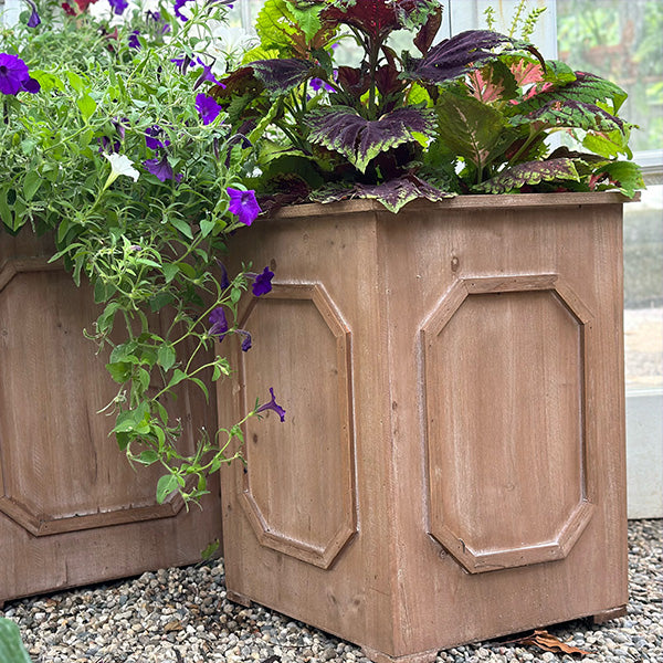Oversized Wooden Planters Set of 2
