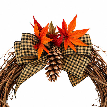 Fall Wreath | 18" x 18" | KJ Made