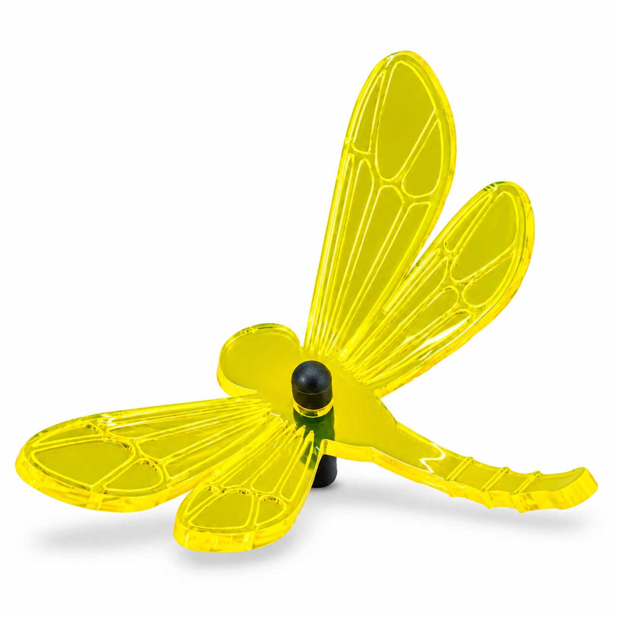 Small Garden Dragonfly Decor | Multiple Colors | Glowing Creation Yellow